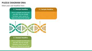Puzzle Diagram Dna Animated Ppt Template