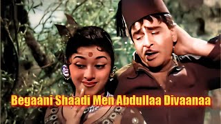 बेगानी शादी में अब्दुल्ला दीवाना - Jis Desh Men Ganga Behti Hai (1961) | Raj Kapoor | Padmini