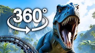 Jurassic World Roller Coaster Ride | VR 360