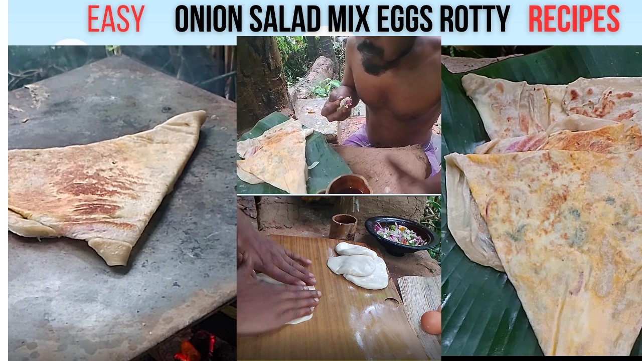 Sri Lankan Eggs Roti Recipe – Crispy & Delicious!   Simple Home Cooking ASMR