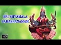 sri shyamala sahasranamam powerful mantra drr thiagarajan