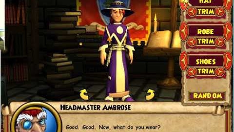 wizard 101 start of a new character
