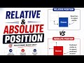 🔥💕positions in css | relative and absolute positions | simple and easy explanation|