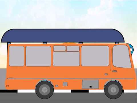 halte bus animasi 2d  YouTube