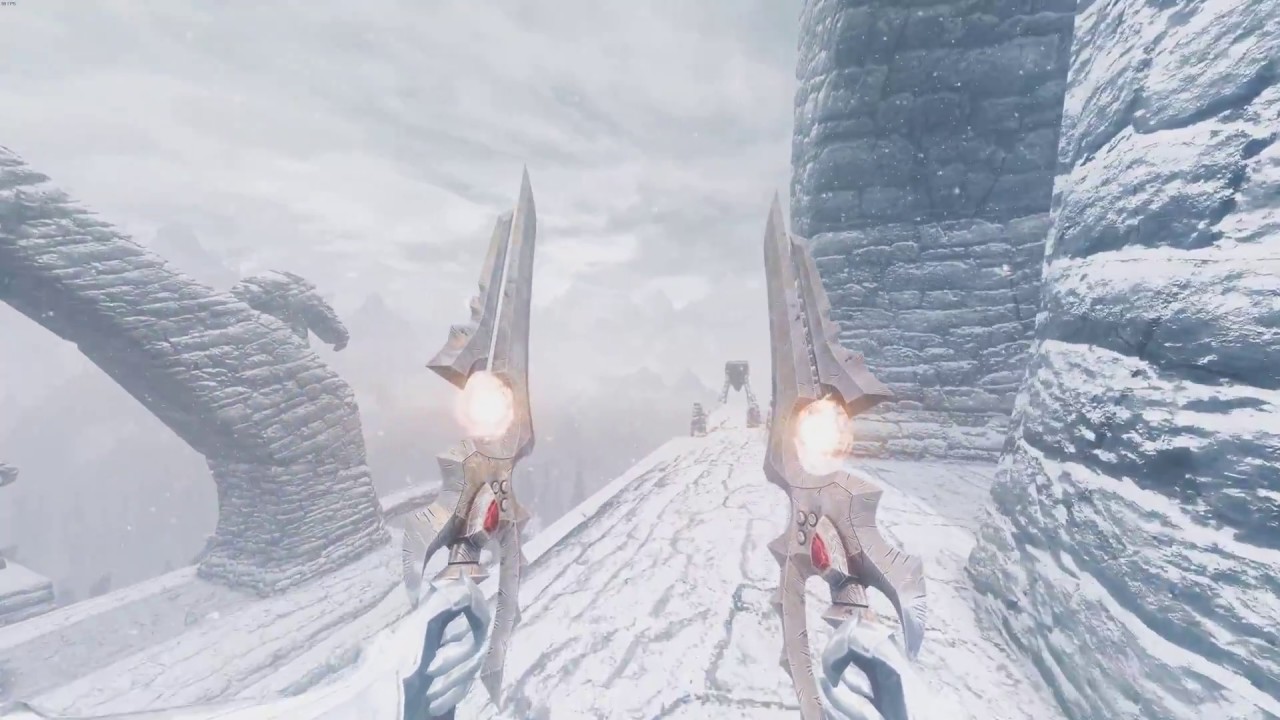 Skyrim - 4k - GTX 1070 SLI - Bleak falls Barrow