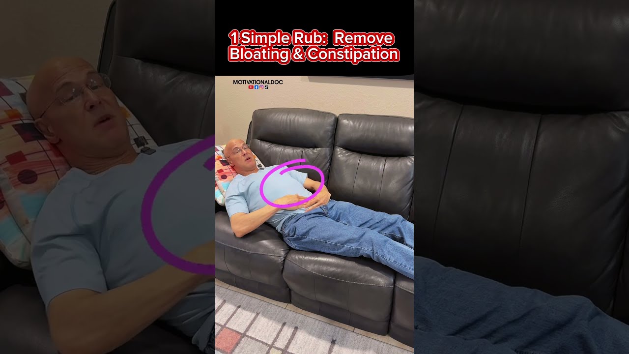 1 Simple Rub Remove Bloating Constipation Dr Mandell