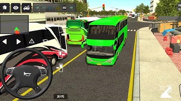 Euro Bus Driving Game Public Transportation 2024 - Indonesia Bus Simulator Android Gameplay #9
