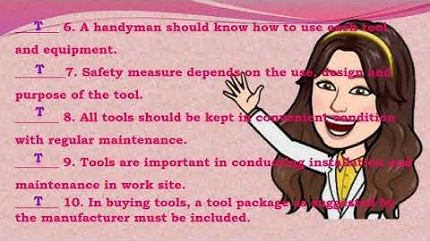 ICT CSS- USE AND MAINTAIN HAND TOOLS