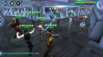 cls, han, chewie, chewpio, c3po vs padme