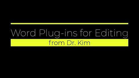 Copyediting Tools (TECM: 5195: Module 6+)