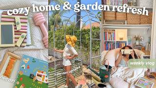 garden & home refresh🌱 planting for spring, social media break, cozy bed day, and decluttering screenshot 3