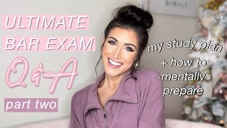 HOW I STUDIED FOR THE BAR EXAM (& PASSED) + mental health tips! | part 2