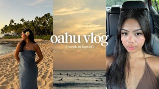 hawai'i travel vlog 🌺  a week in oahu, my favorite things to do & places to eat, 1 year anni trip!