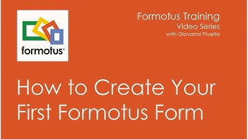 Formotus with InfoPath: Creating Your First Form