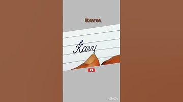 Kavya in cursive handwriting