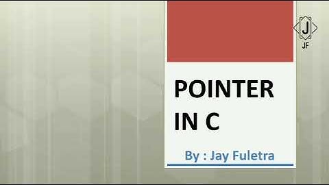 #C #Language #Pointer ACP : POINTER IN C LANGUAGE IN GUJARATI