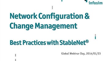 GWD 2014-01-23: NCCM: Best Practices with Infosim® StableNet®