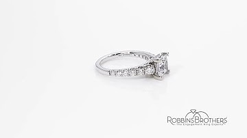 Gabriel & Co. 14k White Gold Diamond Engagement Ring Setting 3/4 ct. tw.