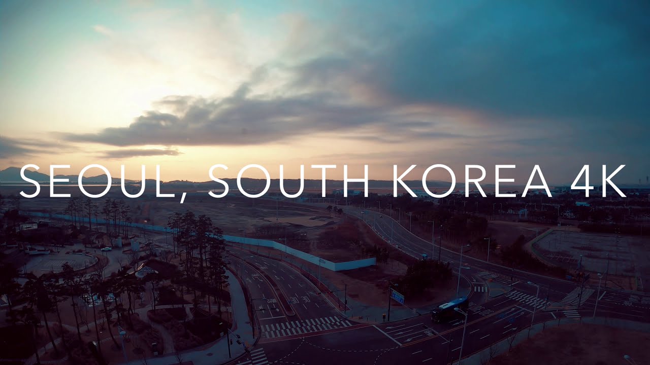 airport sunset - SEOUL, SOUTH KOREA 4K