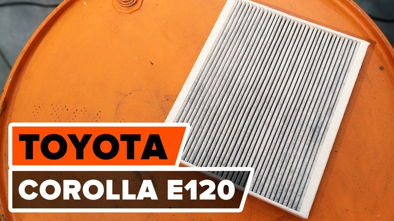 image.title Wie TOYOTA COROLLA E Innenraumfilter wechseln TUTORIAL AUTODOC Toyota Corolla Pollenfilter Wechseln