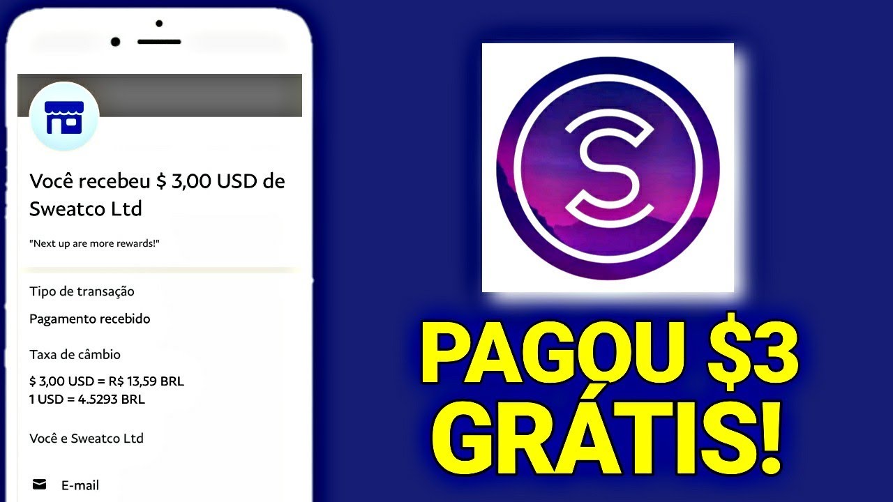 Sweatcoin Pagou $3 – GANHE $15 POR DIA CAMINHANDO – COMO GANHAR DINHEIRO NO PAYPAL