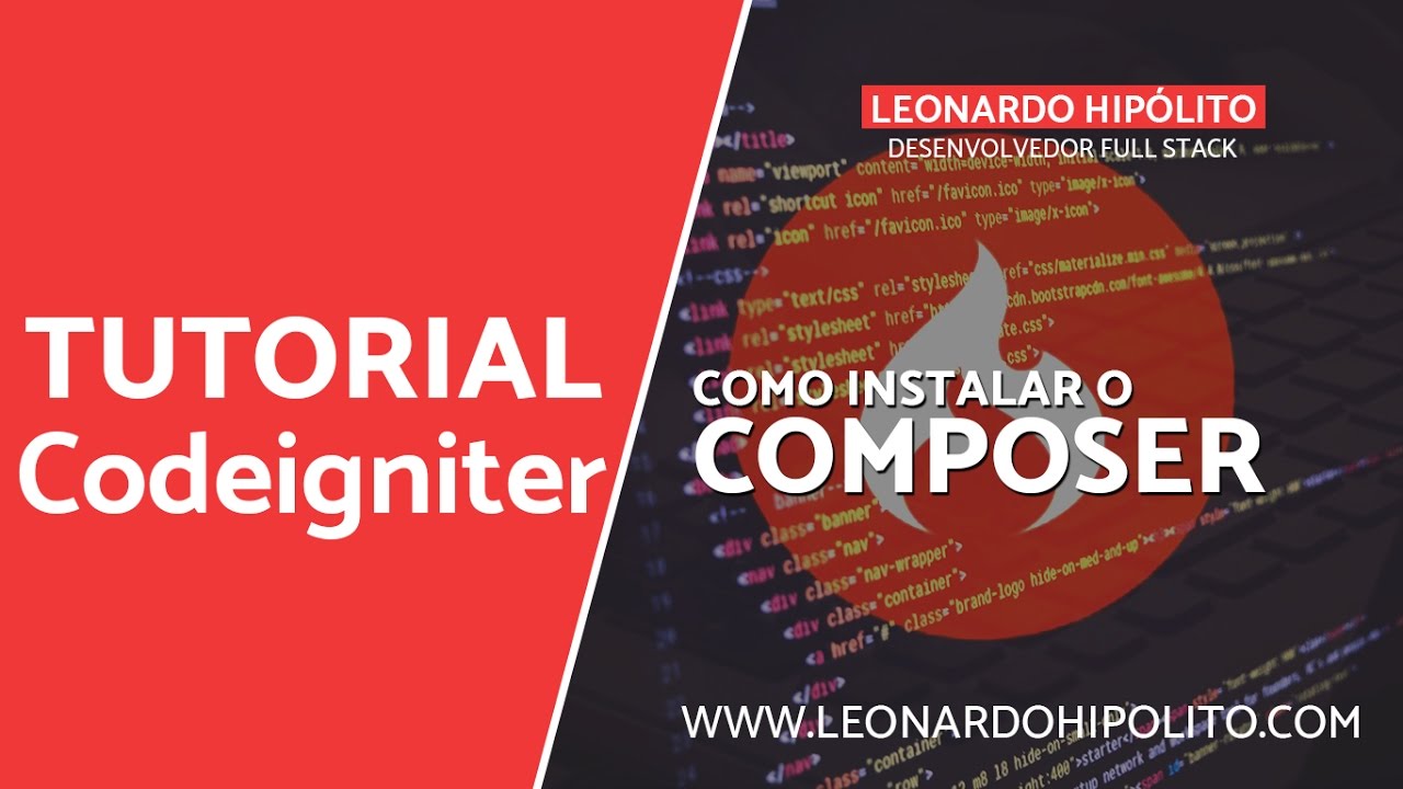 Como instalar o composer no Codeigniter - YouTube
