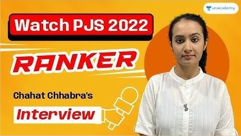 PUNJAB JUDICIAL SERVICES22 |TOPPER INTERVIEW|CHAHAT CHHABRA #toppertalk #punjabjudiciary #anilkhanna