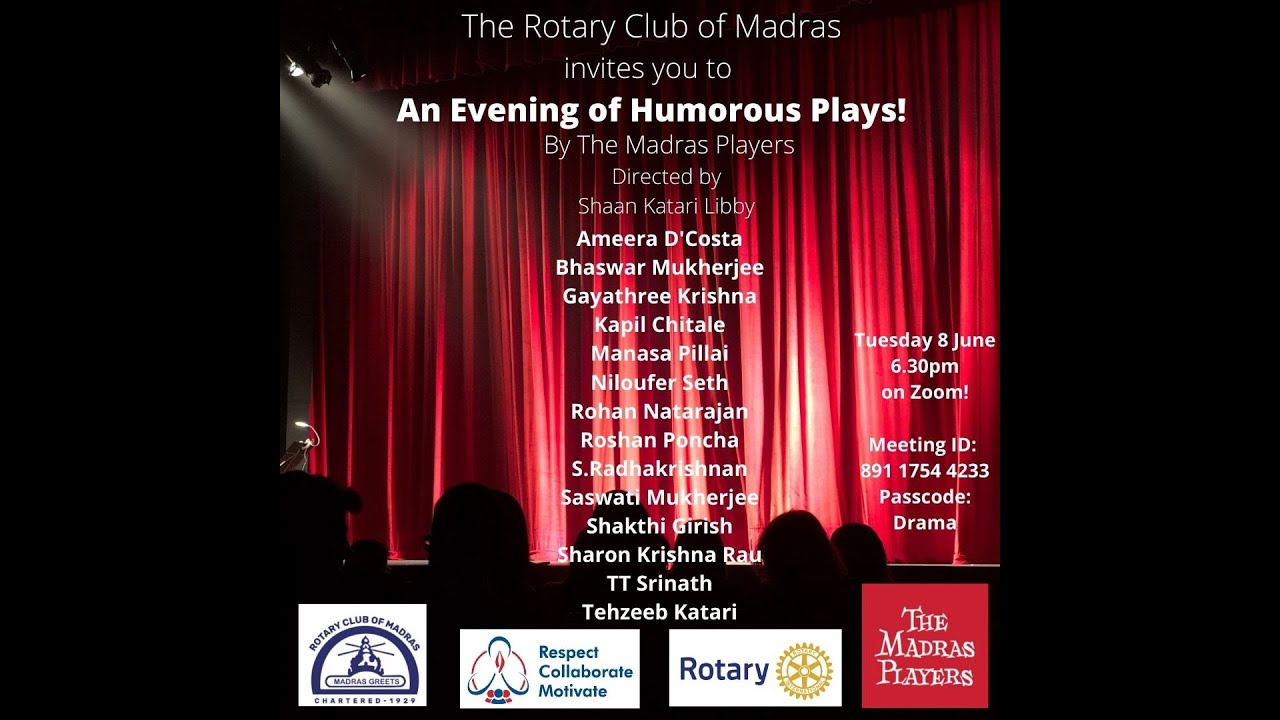 Humorous Plays for RCM - by The Madras Players