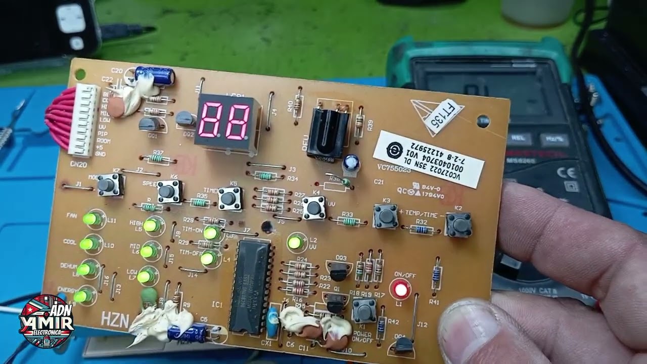 Tarjeta electrónica Aire Ventana Haier Error E1 solución muy fácil...