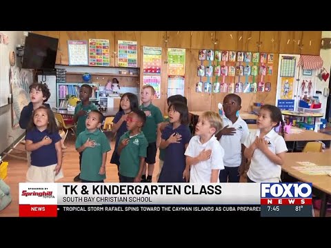 The Pledge TK and Kindergarten Class at South Bay Christian School
