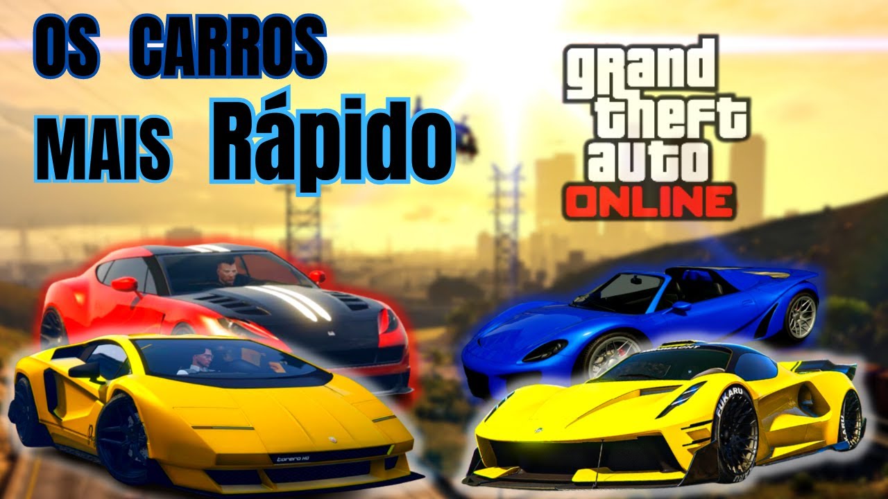GTA V ONLINE - TOP 3 CARROS MAIS RAPIDOS, TORERO XO, OCELOT PARIAH