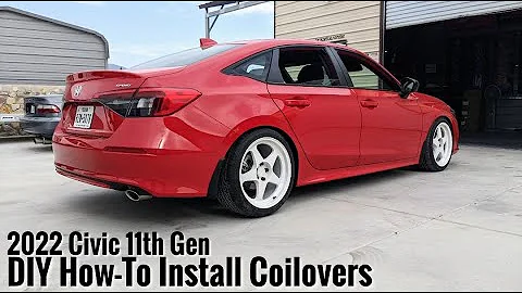 How Install Coilovers on 11th Gen Civic 2022 - DIY Instructional Step by Step - Rev9