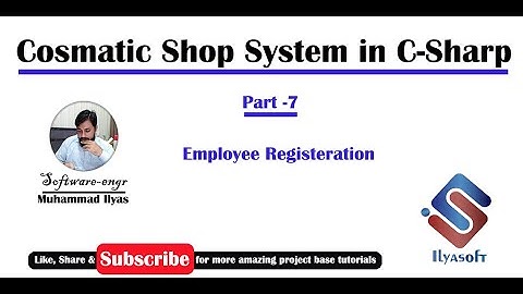 Cosmetic Shop System Part 7 Employee Registration Form in C# C Sharp