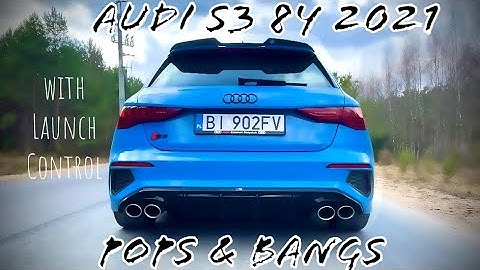 Audi S3 8Y 2021 - pops and bang with Launch Control part. 2/2