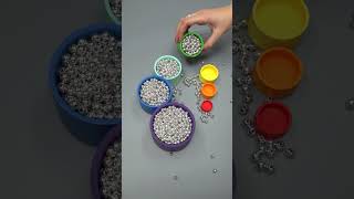 Colored Wooden Cups With Steel Beads