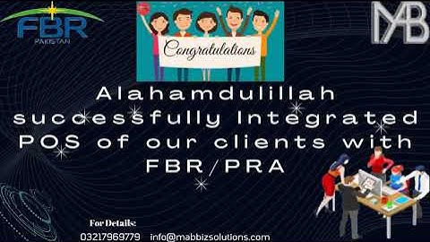 POS integration with FBR and PRA