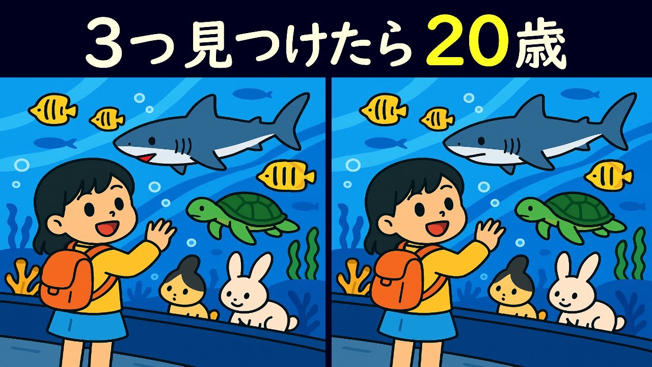 Spot the Difference Quiz] The Mystery Behind the Glass! Can you