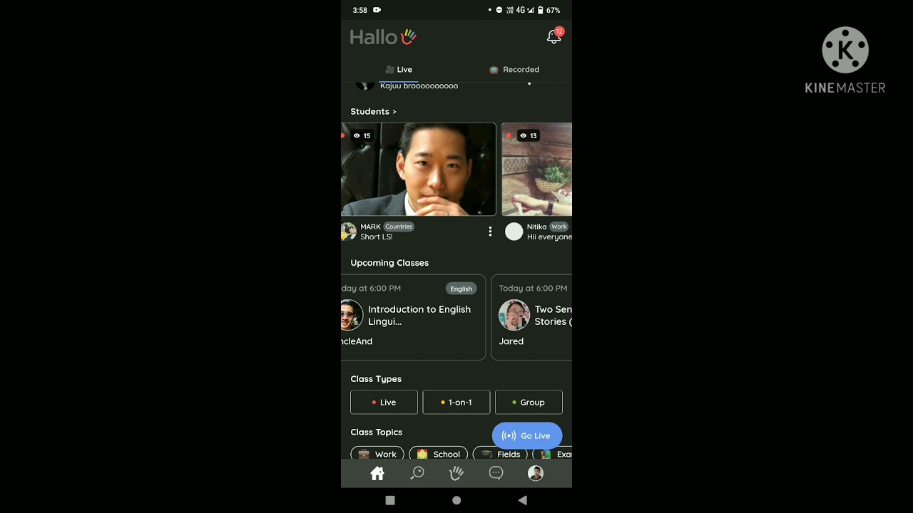 New look of Hallo app 