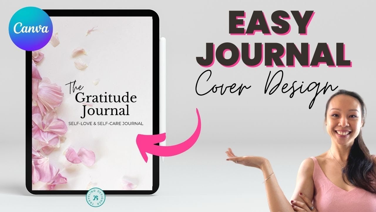 Gratitude Journal Cover Design Idea - Fast & Easy - Canva Tutorial