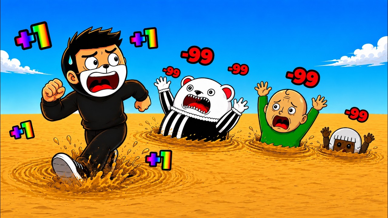 วิ่งหนีออกจากทรายดูด 🏖️  Roblox