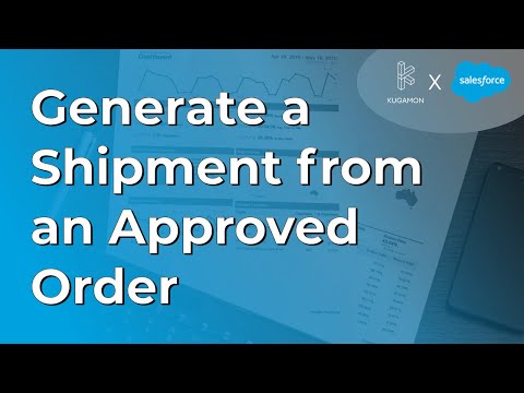 Generate Shipments Manually from an Approved Order