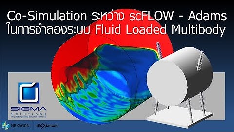 COSIM-SCFLOW-Adams: Simulation of Fluid Loaded Multibody System: Washing machine