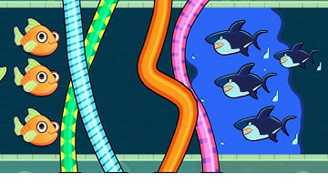 Save The Fish Gameplay – Hardest Puzzle Levels Solved! Can You Save The Fish? 50