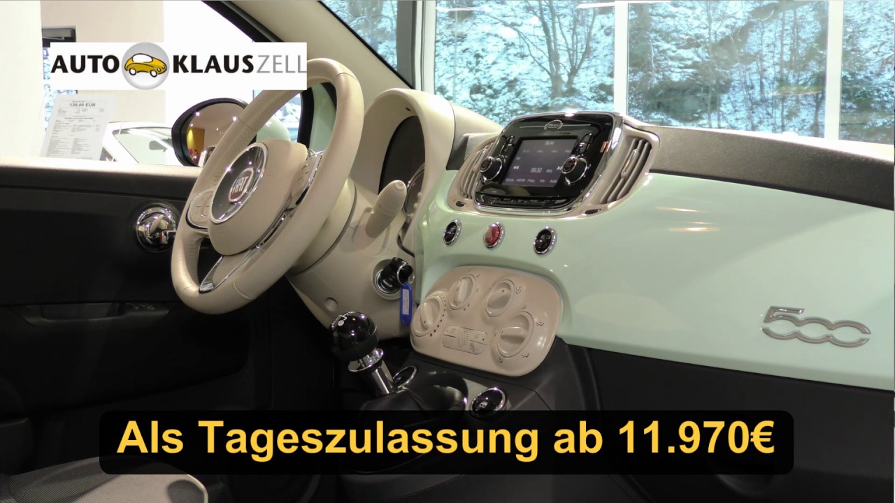 Auto Klaus Winteraktion * Fiat 500 Lounge nur 11.970 € mit 4 Jahre Garantie *
