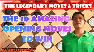 Dama 10 amazing opening moves to win. THE LEGENDARY