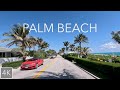 Palm beach florida 4k city and scenic drive  mega mansions and millionaires