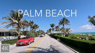 Palm Beach Florida 4K City and Scenic Drive - Mega Mansions and Millionaires