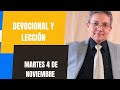 DEVOCIONAL Y LECCIÓN MARTES 4 DE OCTUBRE