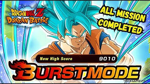 9010 POINTS BURST MODE CLEAR! GOKU & VEGETA BLUE DESTROYED & ALL MISSIONS COMPLETED! | Dokkan Battle