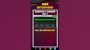 AWS Interview Questions & Answers Day 2 #youtubeshorts #ytshorts  #aws #engrabhishekroshan